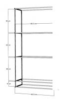 Anbauregal für 3-4St. 80x35x40cm Aquarien Anbauregal für 3-4St. 80x35x40cm Aquarien