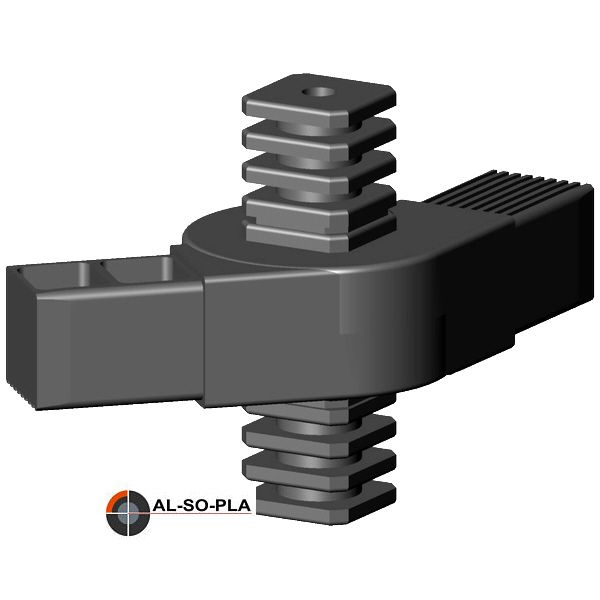 4er Gelenkverbinder für 40mm Profil 0-180°