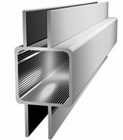 Aluminiumprofil 25x25x1,5mm mit Doppelsteg - Links/Rechts - (Nut Aluminiumprofil 25x25x1,5mm mit Doppelsteg - Links/Rechts - (Nut