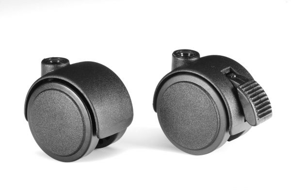 1 Lenkrolle Ø 50 mm mit M10 Gewindestück