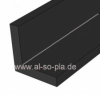 Winkel-Profil schwarz od. weiss 25x25x1mm - Kunststoff Winkel-Profil schwarz od. weiss 25x25x1mm - Kunststoff