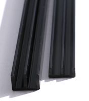 Schiebetürprofil 4mm - schwarz UNTEN Schiebetürprofil 4mm - schwarz UNTEN