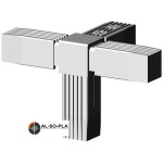 Steckverbinder grau 7035 für 25mm ALU - Profil
