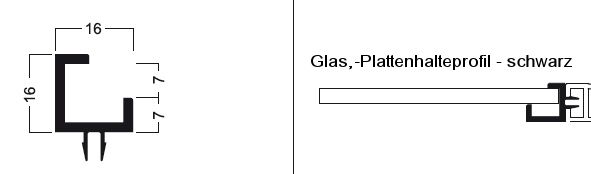 Glashalteprofil