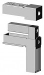 Steckverbinder grau RAL 9006 für 25mm ALU - Profil