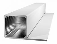 Aluminiumprofil 25x25x1,5mm Steg -bündig - silbereloxiert. Aluminiumprofil 25x25x1,5mm Steg -bündig - silbereloxiert.