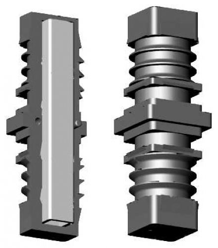 Rohrverbinder mit Stahlkern - 5mm Bund