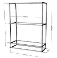 Regal für 2-3St. 100x40x50cm Aquarien Regal für 2-3St. 100x40x50cm Aquarien