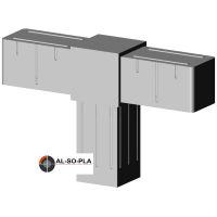 T-Stück Verbinder für 20mm Profil Farbe: grau T-Stück Verbinder für 20mm Profil Farbe: grau